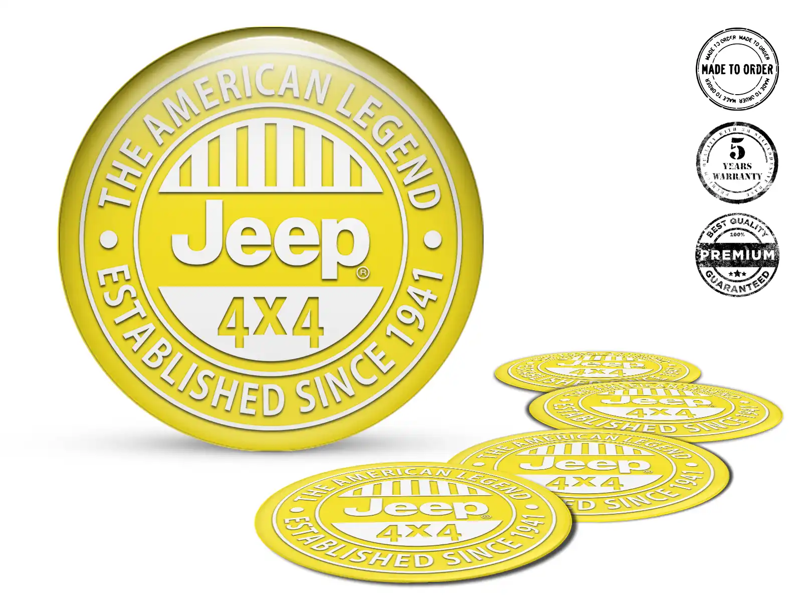 Jeep Adesivi Cupola Custom Edizione Emblemi Gara